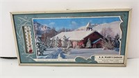 Picture calendar thermometer 1962 RM Wards garage