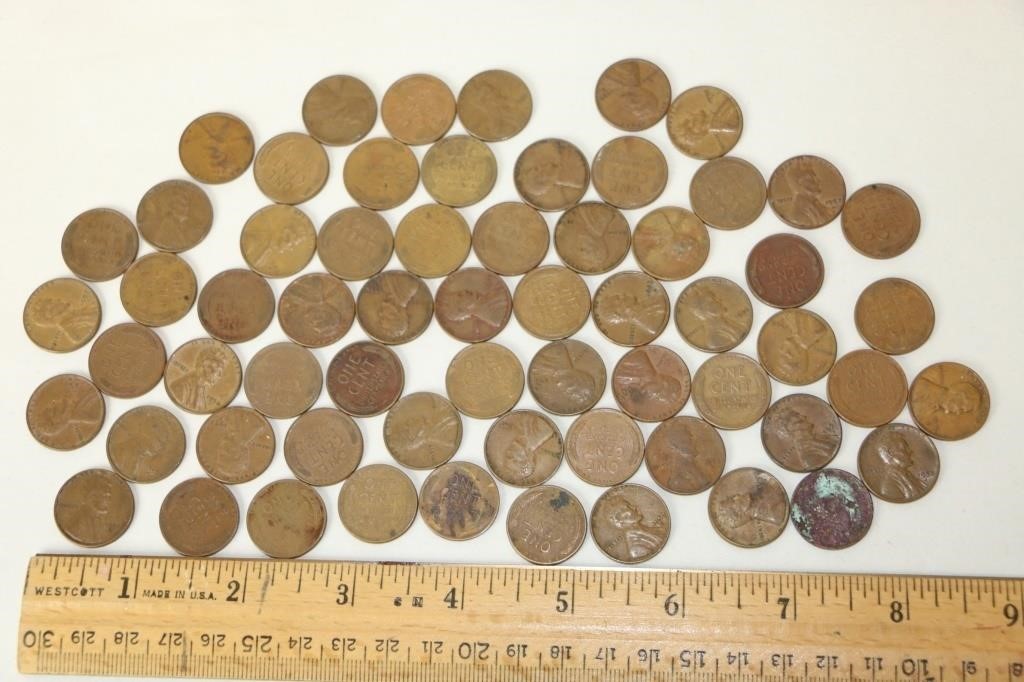 Lot of Wheat Penny oins