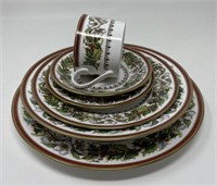 Spode Christmas Rose Bone China Place Setting