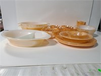 Fire King Peach Lustre dishes