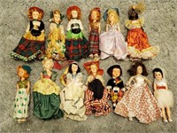 Various Plastic Dolls in Tub