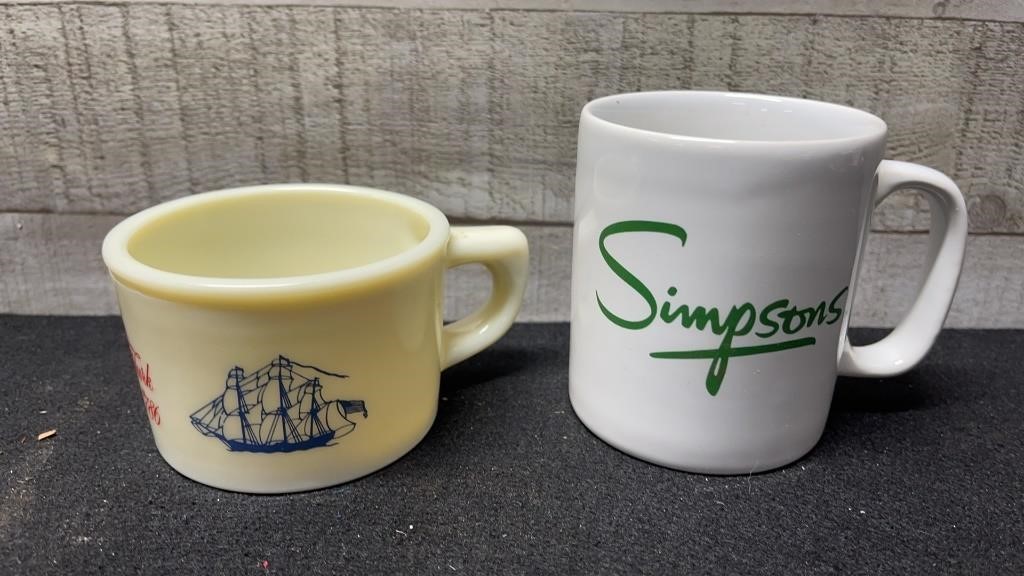 Vintage Old Spice Shaving Mug And Simpsons Grand O