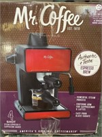 Mr. Coffee steam expresso and cappuccino maker in