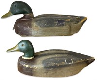 (2) Vintage Herters Mallard Duck Decoys