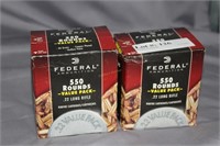 2x$ - Federal .22LR 550 round value packs - 1,100