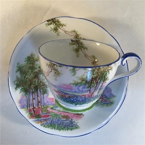 AYNSLEY TEACUP & SAUCER