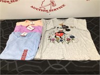 (4) Women’s XL Tee Shirts NWT Lot Mickey Mouse