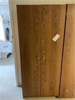 Wooden Storage Cabinet w/ Lock