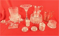 Lovely glassware lot! Including bowl, vase,
