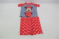 Disney Girls' Minnie Mouse Two Piece 3T Swim Set