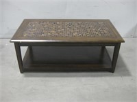 26"x 4'x 18" Inlay Tile Topped Coffee Table See