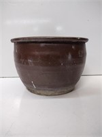 Vintage Glazed Ceramic Pot