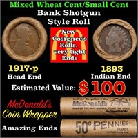 Small Cent Mixed Roll Orig Brandt McDonalds Wrappe