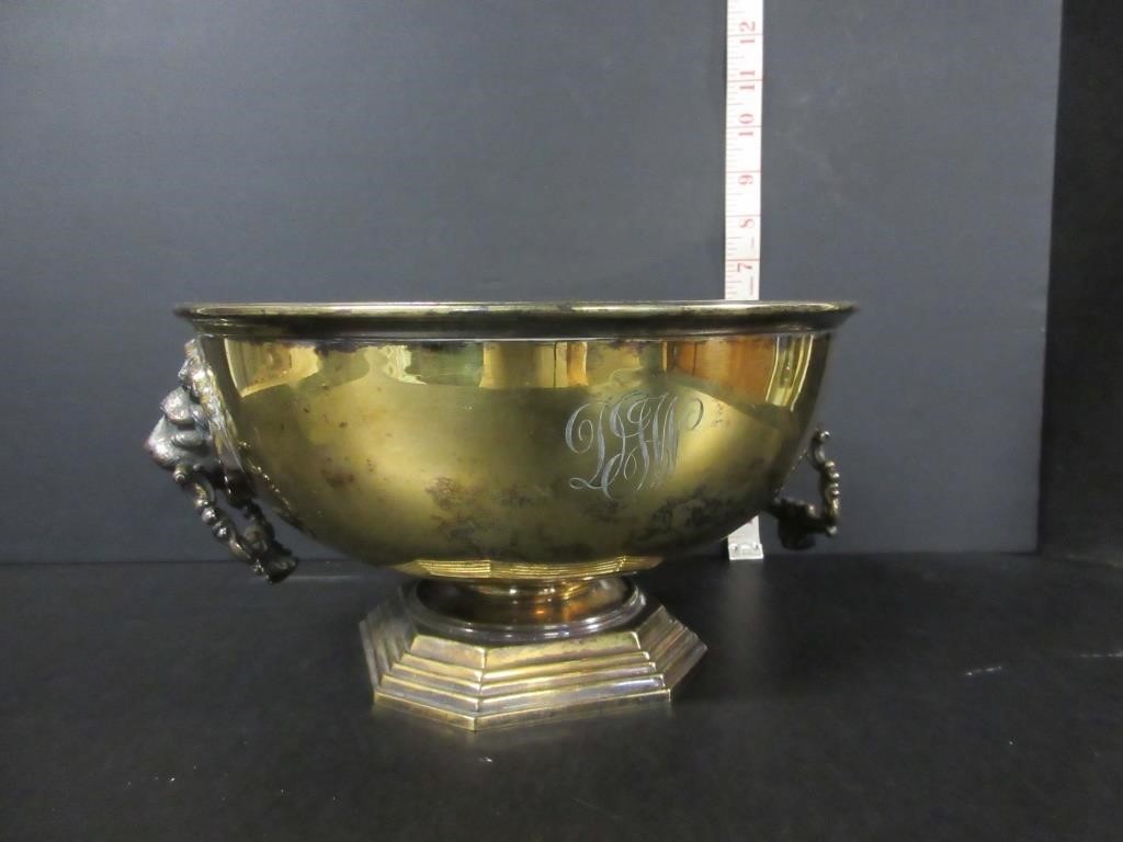 LARGE BIRKS STERLING SILVER PEDESTAL BOWL