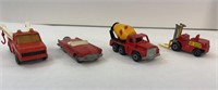 (4) MATCHBOX DIE CAST CARS, 1/16 SCALE, 1970s