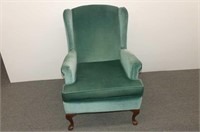 Green Wing Back Chair