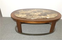 Oval Coffee Table (Marble Top)