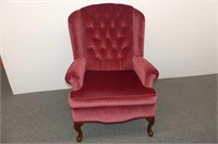 Dusty Rose Wing Back Chair