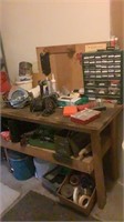 Workbench w/ Tools, Organizer, Misc Contents
