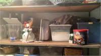Shelf Of Misc Christmas Decor