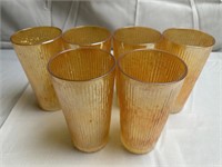 6 Jeanette Marigold Tree Bark Glasses