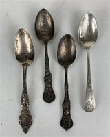 Sterling Souvenir Spoons- Lot of 4