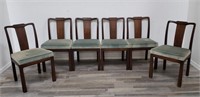 6 vintage Chinese-style dining chairs