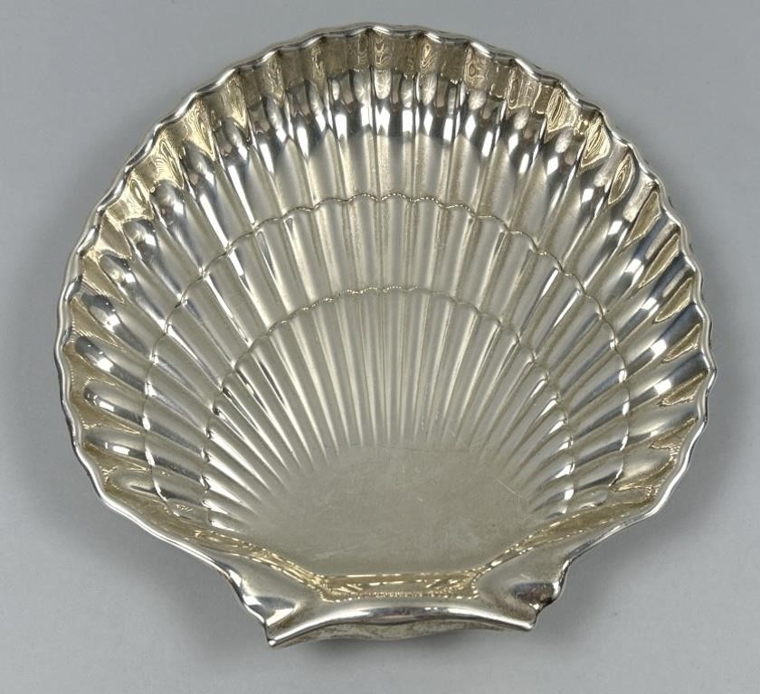 Gorham Sterling Silver Shell Dish Tray.