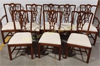 (8) Dining Room Carved Back Chairs