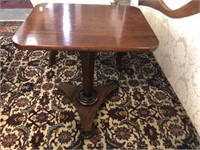 EARLY VICTORIAN MAHOGANY SIDE TABLE WITH