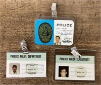 3 Police badges