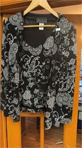 Alex Evenings Size M Top with Jacket