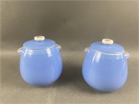 2 Hall Superior Quality Rose Parade Canisters