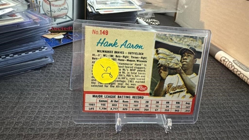 1962 POST CANADIAN HANK AARON