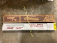 2 4ft flourescent shop lights