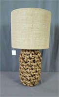 Rope Knot Lamp 29" tall, manual switch on cord