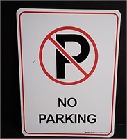 Heavy Metal No Parking Metal Sign 9x12"