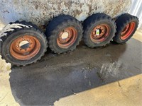(4) 16 1/2 Inch 8 Hole Rims w/Tires