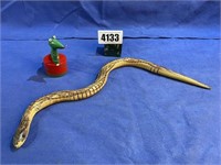 Wood Jointed Snake & Collapsing Snake Toy