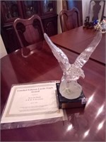 Vintage Limited Edition Lucite Eagle Award