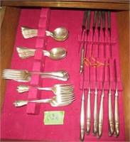 Wallace Sterling Silver flatware, 65 pcs