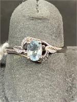 Sterling ring with topaz