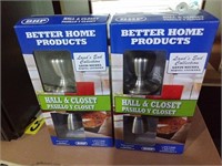(2) Better Home Hall & Closet Knob Sets