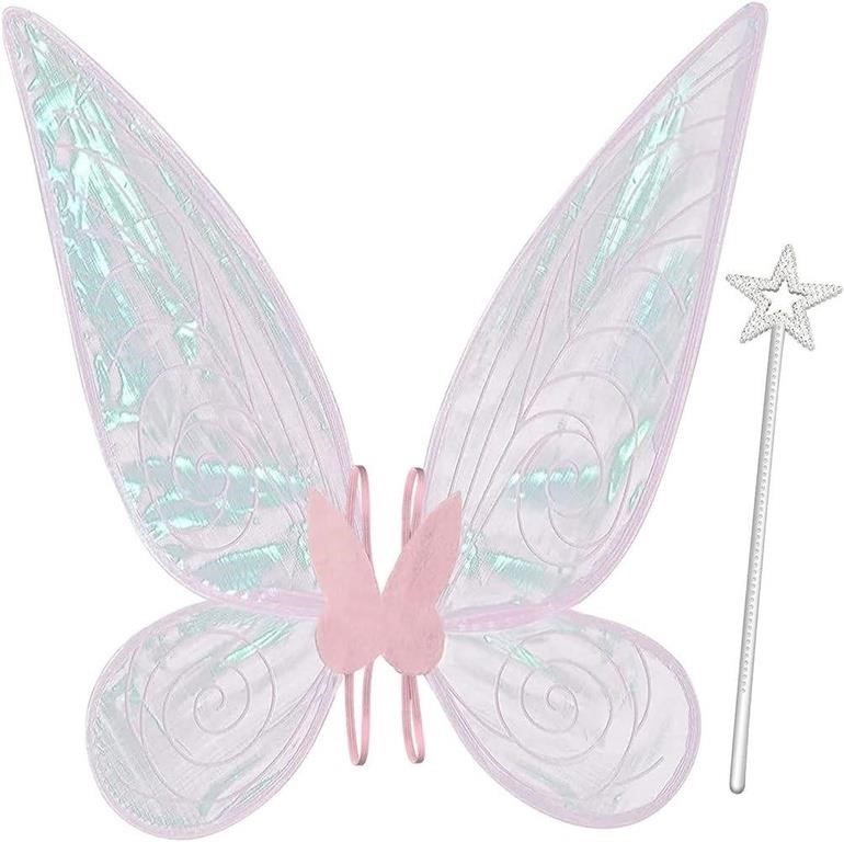 2PCS Pink Fairy Wings