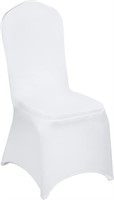 VEVOR 100 Pcs White Chair Covers Polyester Spandex