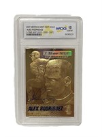 Alex Rodriguez Merrick Mint 23k Gm 10 3-time Mvp