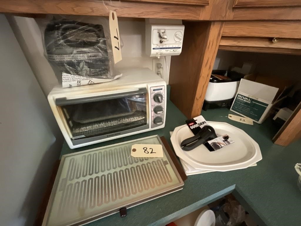 TOASTER OVEN, CROCK POT, FOOD PROCCESOR & BLENDER