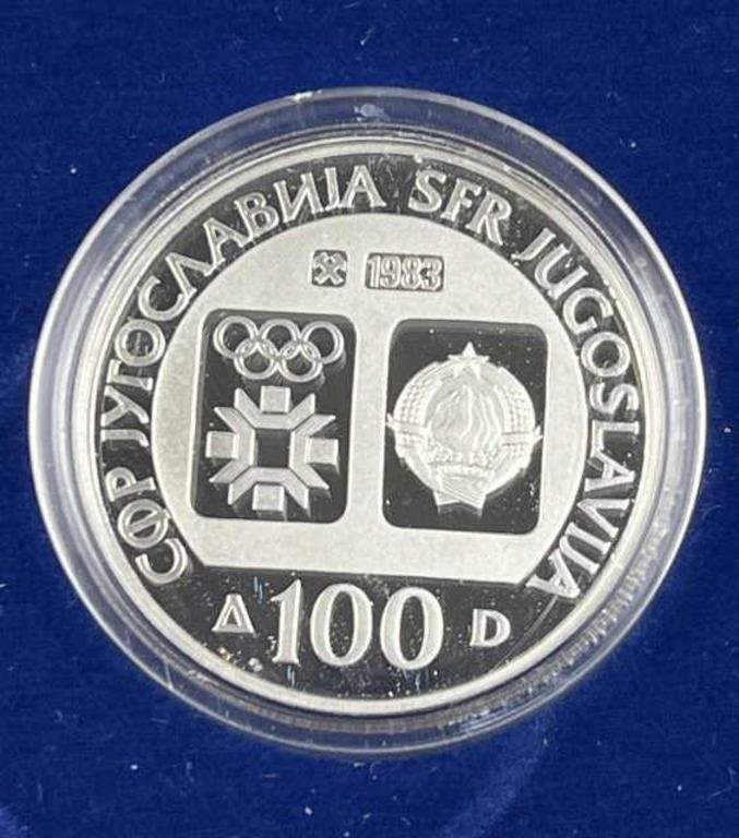 1983 Sterling Silver Sarajevo Olympics Coin