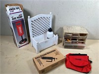 sewing cabinet, cake decorator & more
