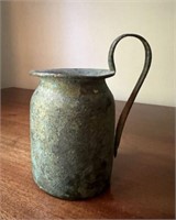 Antique Bronze Handled Container